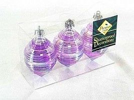Набор игрушек Юла 3х10см прозрачно-фиолетовый Арт TD02875PU