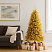 Ель золотая из фольги 195 см в интерьере